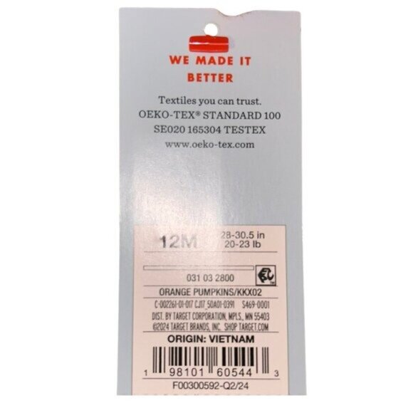 🎃 NWT Cat & Jack 12M Pumpkin Dress - Picture 5 of 15